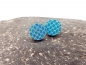 Preview: Muster Pfauenauge Pfau 3D Holz Scheiben Ohrstecker